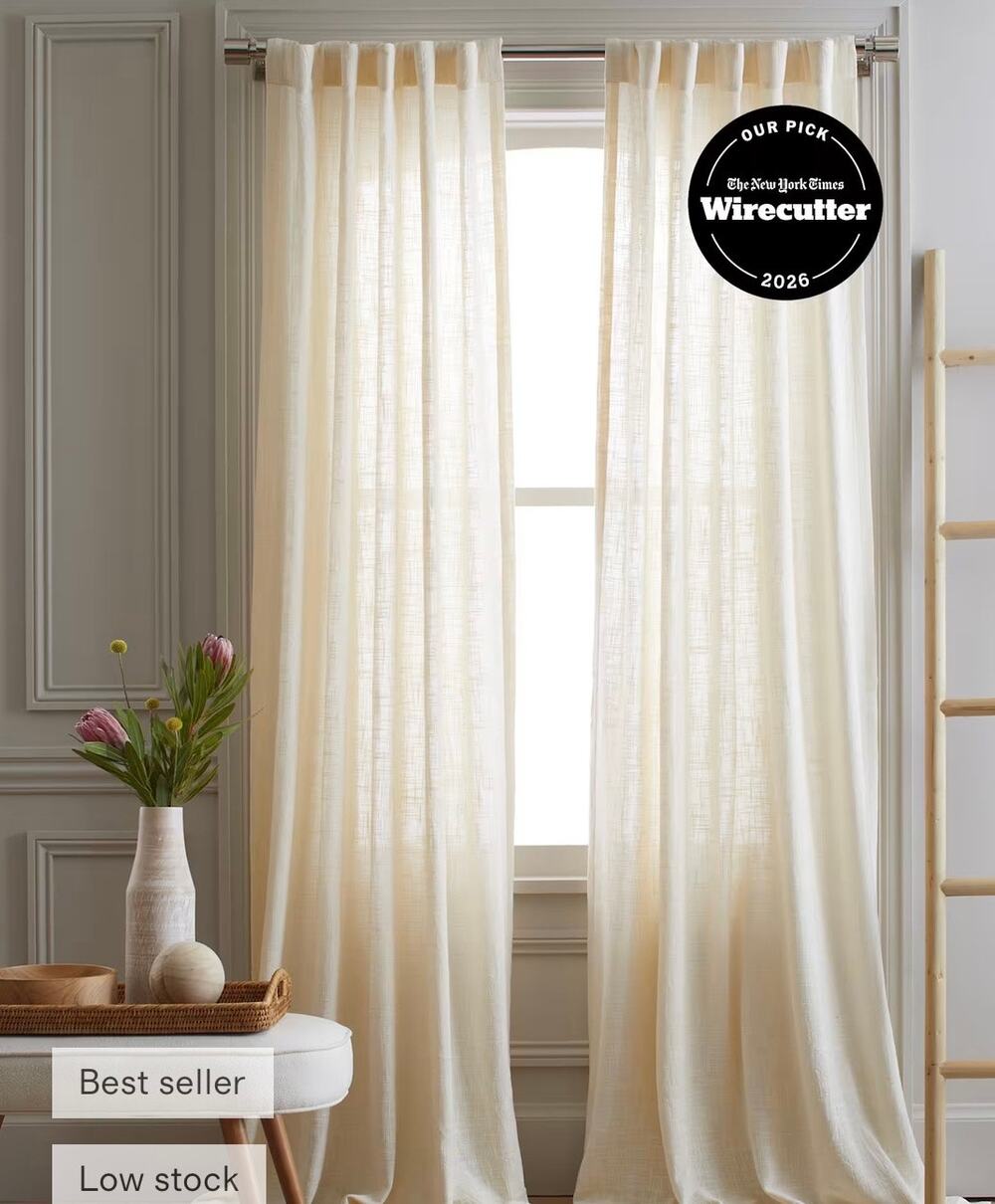 Quince Sheer Curtain Set  - Cream - 48x108